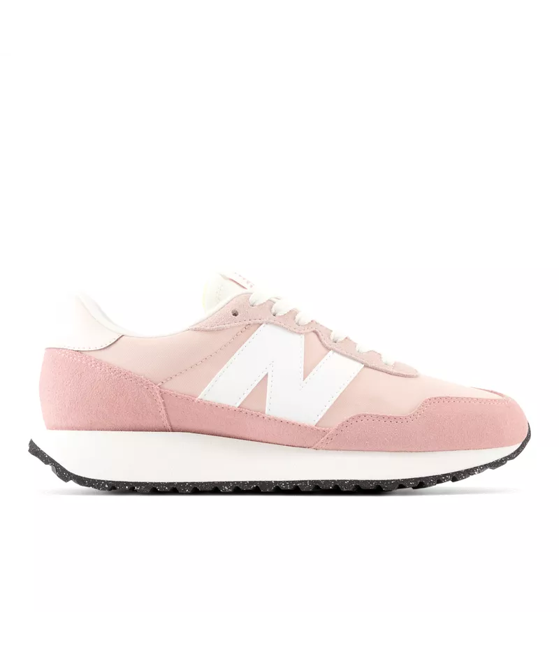 237v1 Women's Retro Sneaker - Pink Sand with White