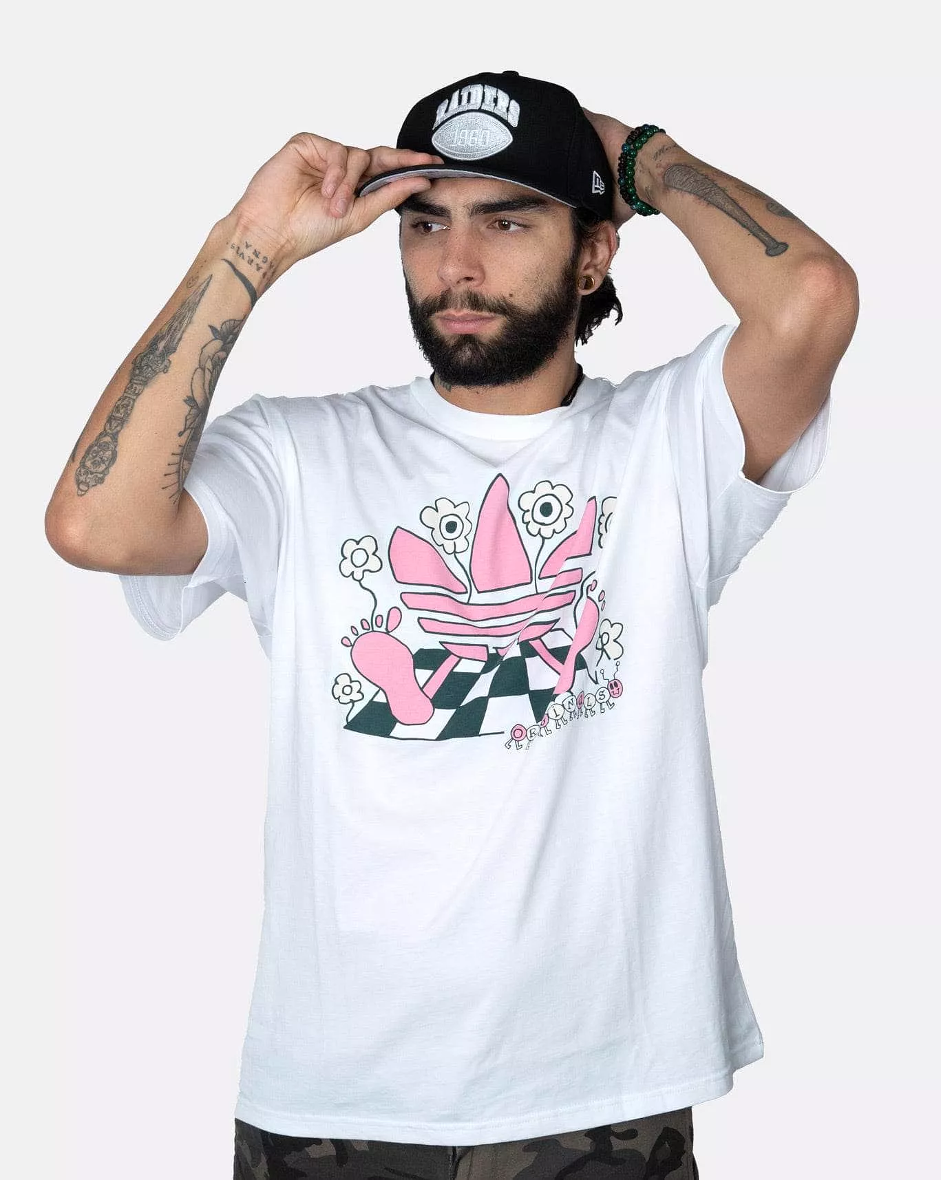 adidas cartoon trefoil tee