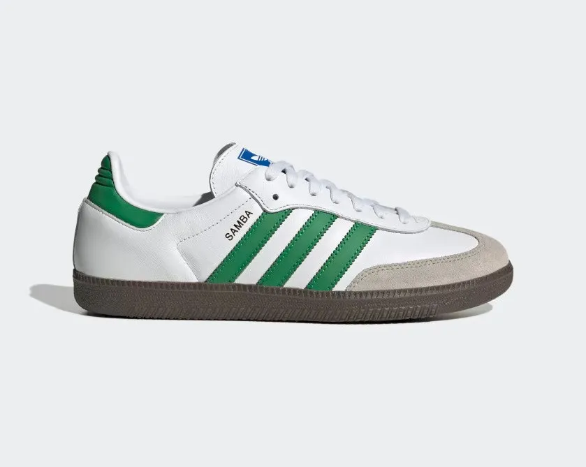 Adidas Samba OG Footwear White Green Supplier Color IG1024