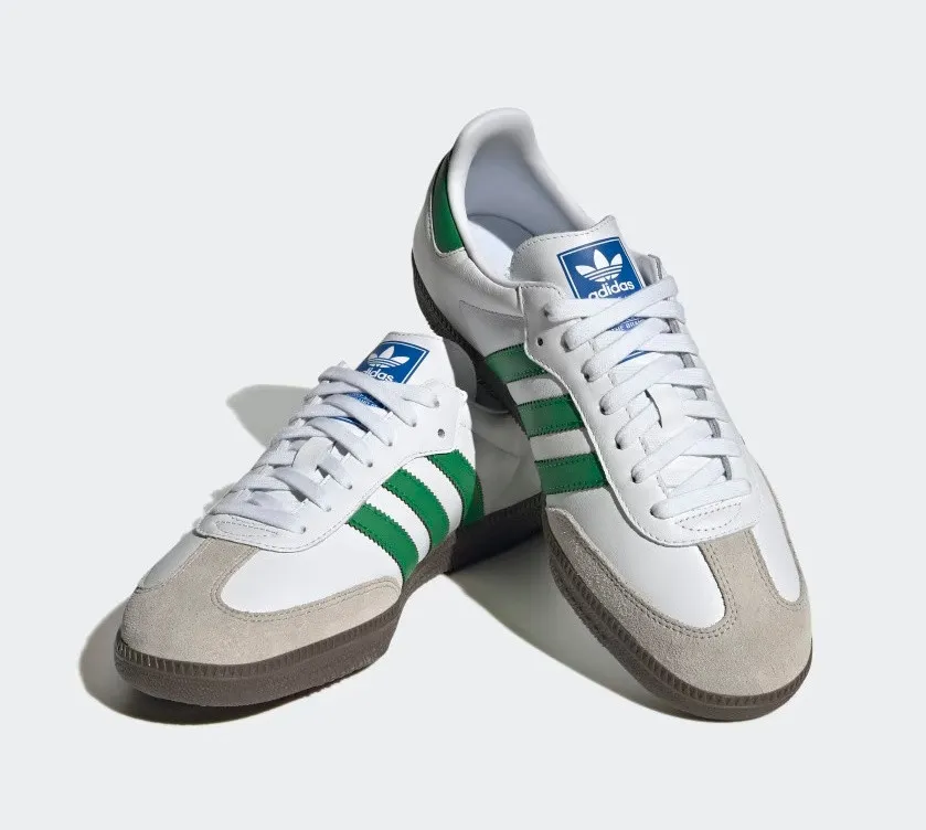 Adidas Samba OG Footwear White Green Supplier Color IG1024