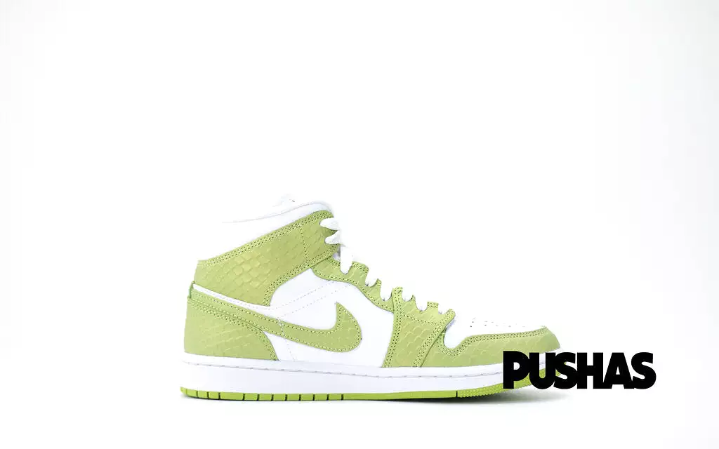 Air Jordan 1 Mid 'Green Python' Women's (2022)