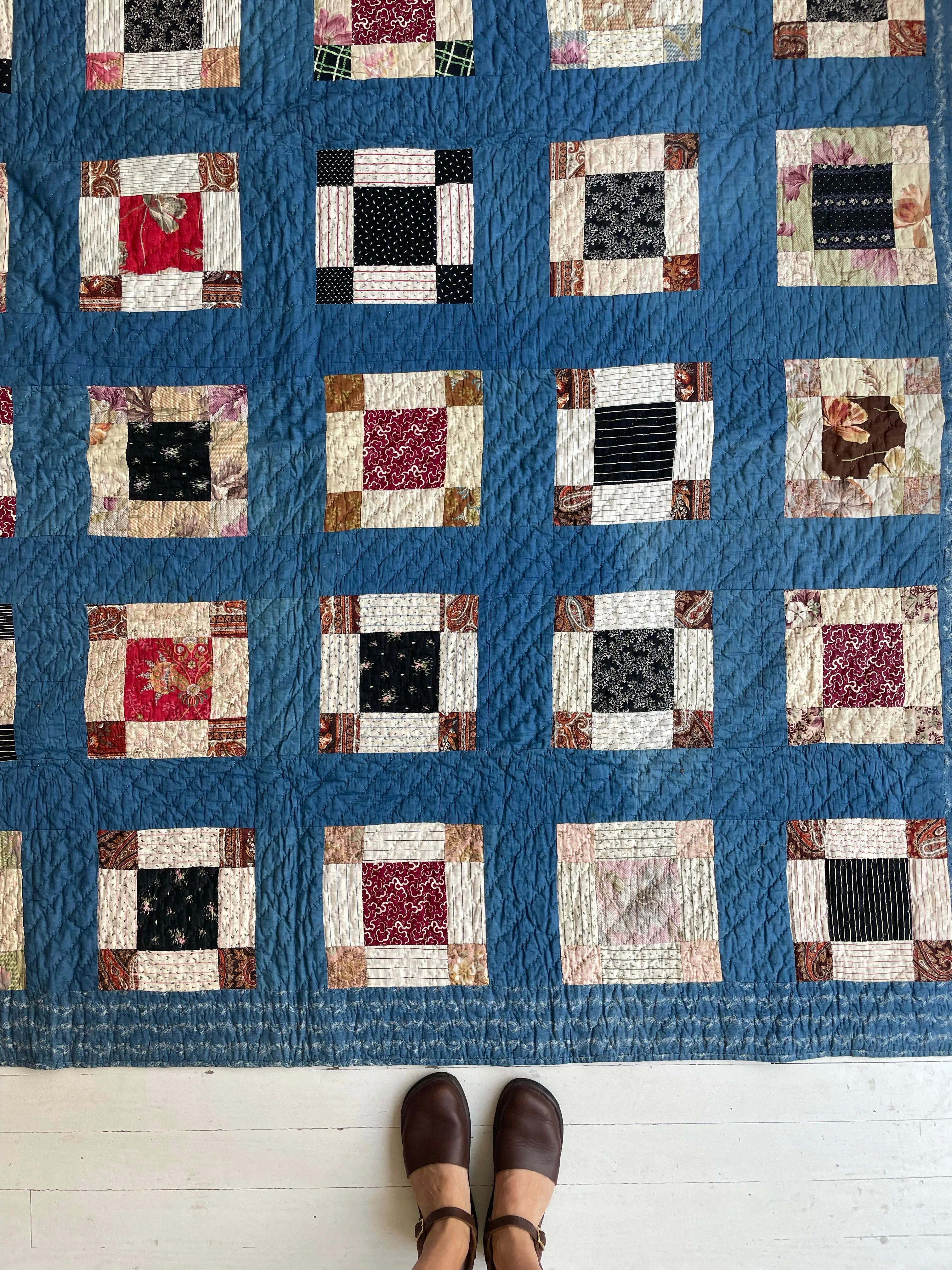 Antique Calico & Chintz Quilt