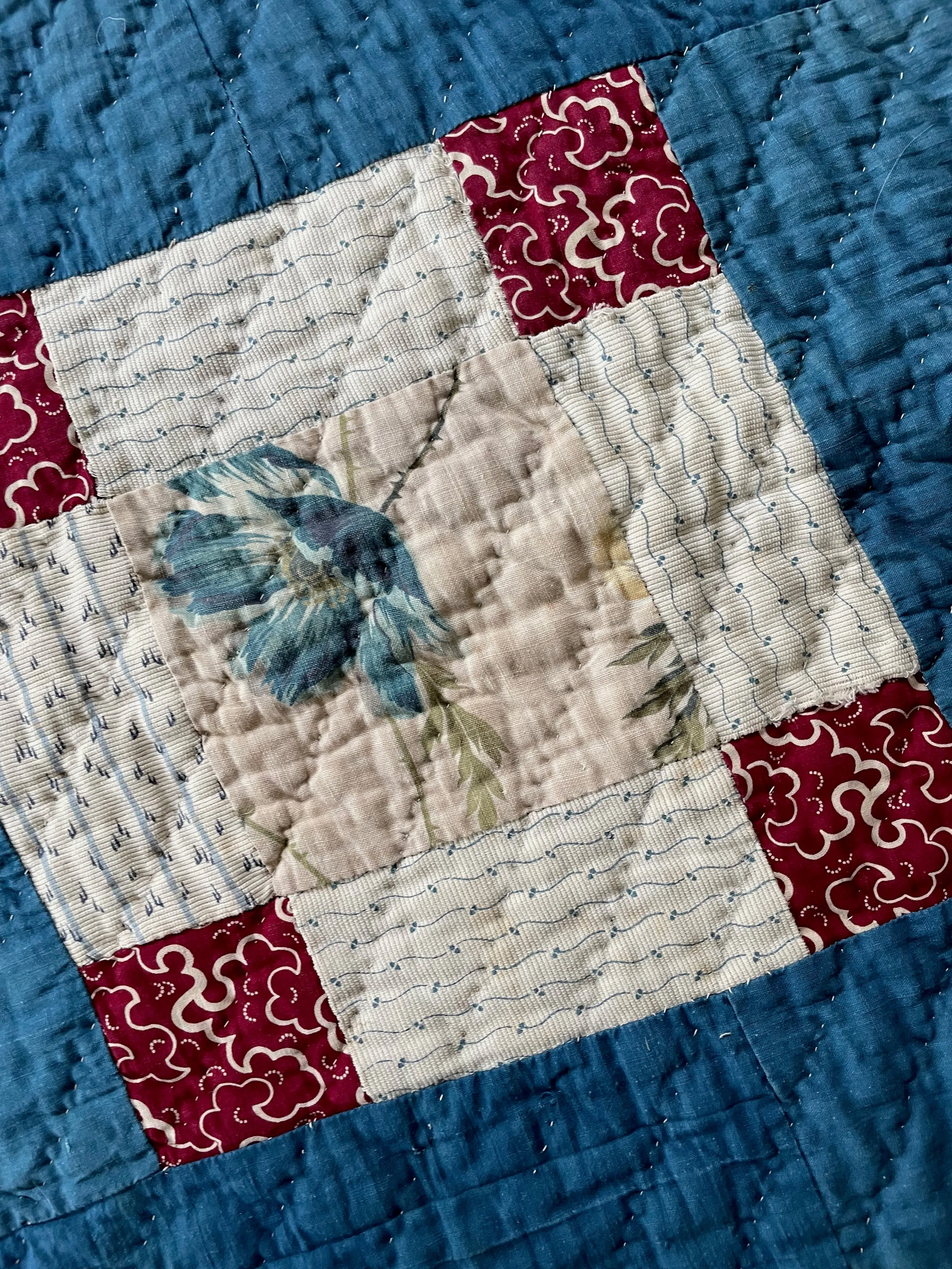 Antique Calico & Chintz Quilt