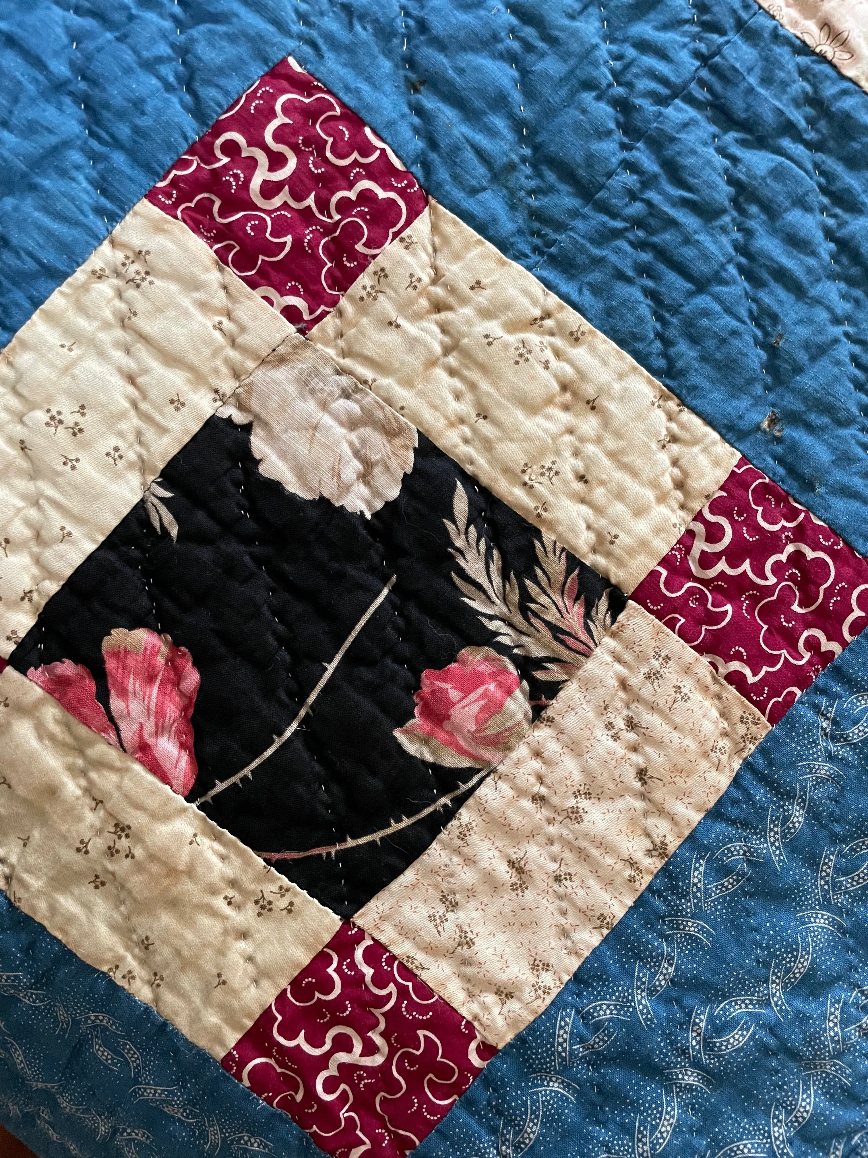 Antique Calico & Chintz Quilt