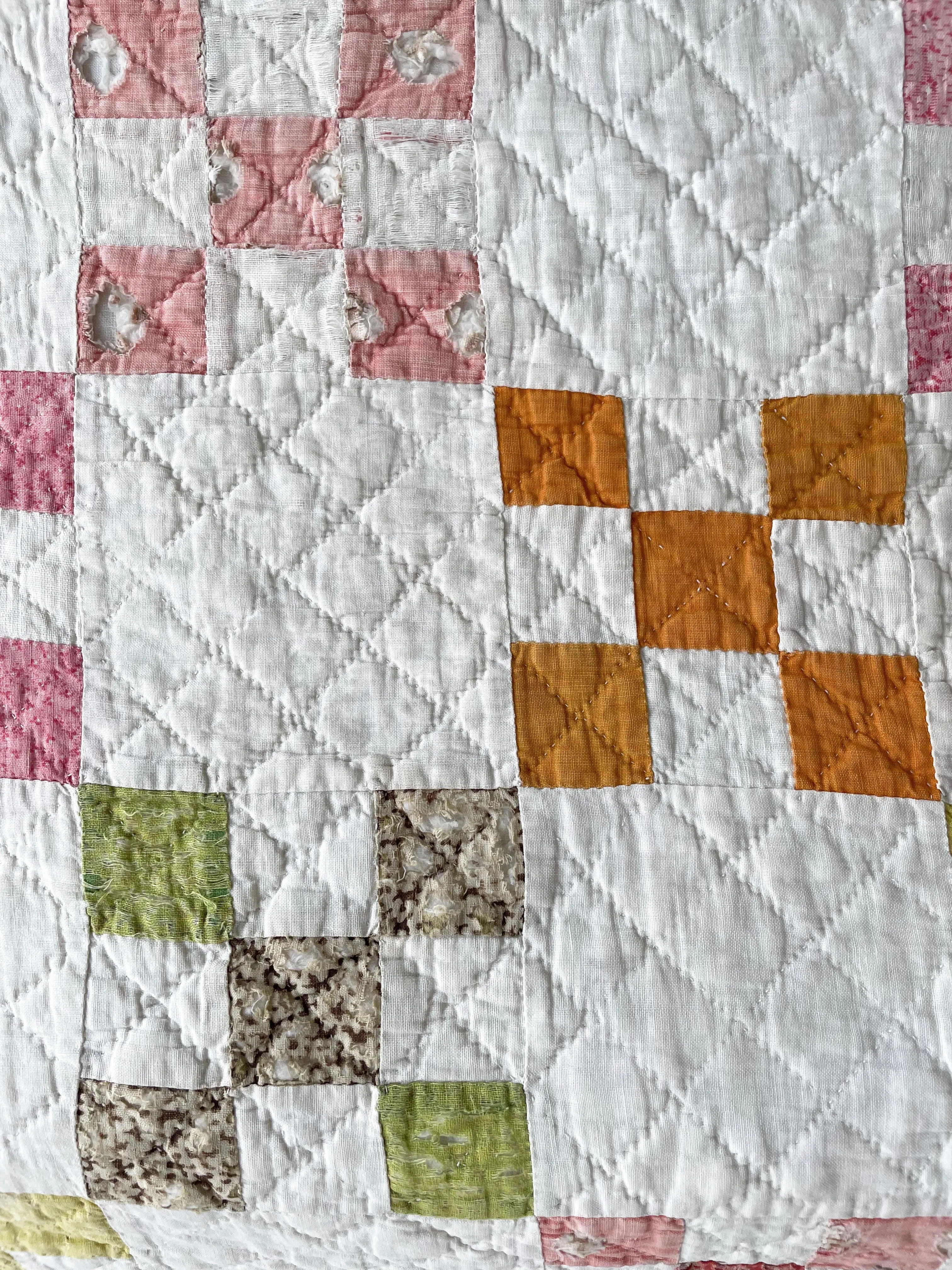 Antique Nine Patch Quilt