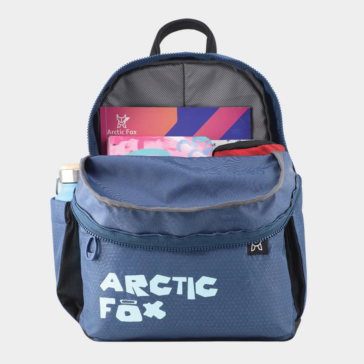 Arctic Fox Puff Dark Denim School Backpack for Boys and Girls