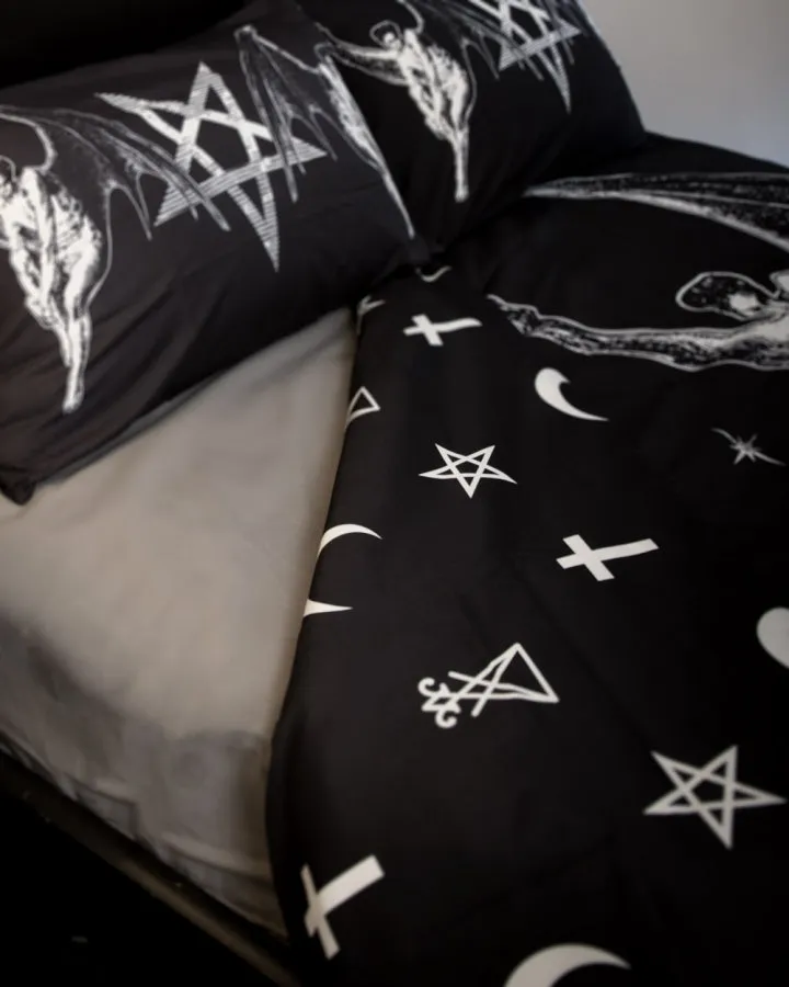 Bedsheet Set - Lucifer Quilt Cover & 2 Pillowcases