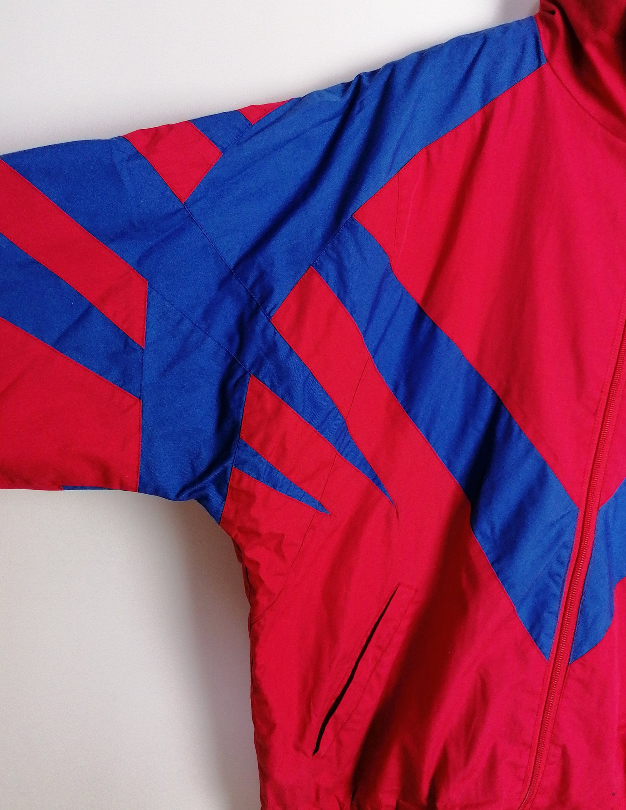 BERRI 90's Unisex Track Jacket Red and Blue - size S