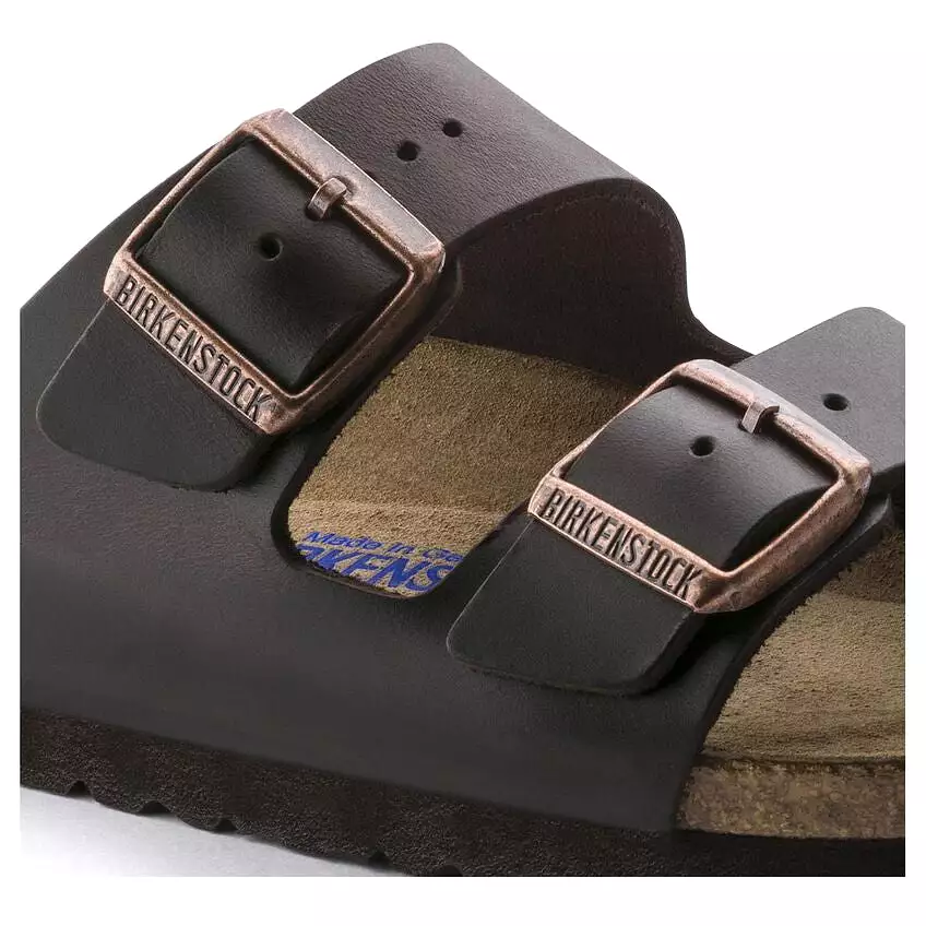 Birkenstock Men's Arizona Soft Footbed Smooth Leather (Amalfi Testa Di Moro - Regular fit)