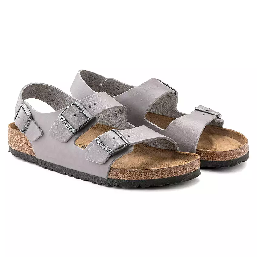 Birkenstock Men's Milano Natural Leather (Stone Coin - Regular Fit)