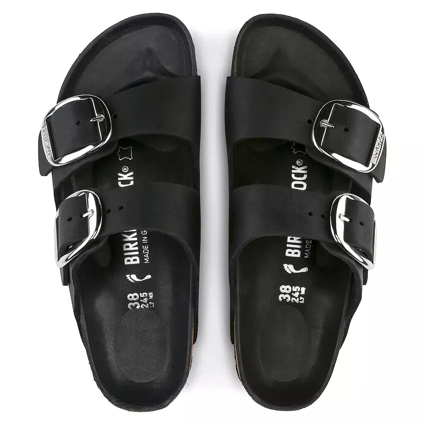 Birkenstock Women's Arizona Big Buckle - Black Oiled Leather