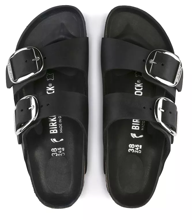 BIRKENSTOCK Women's Arizona  Big Buckle Oiled Leather (Black)