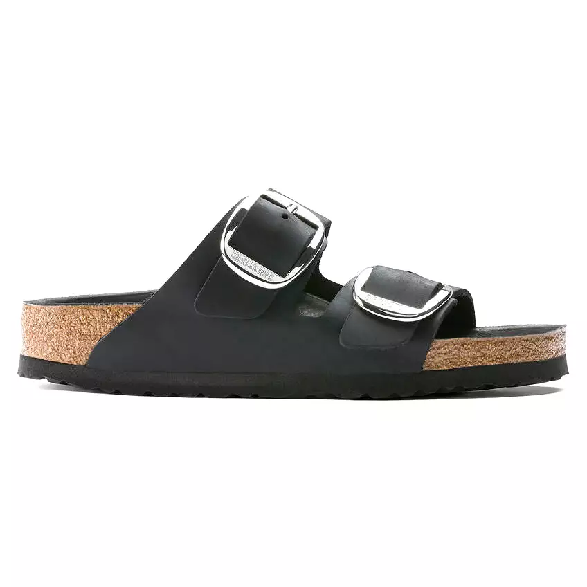 Birkenstock Women's Arizona Big Buckle Oiled Leather (Black)