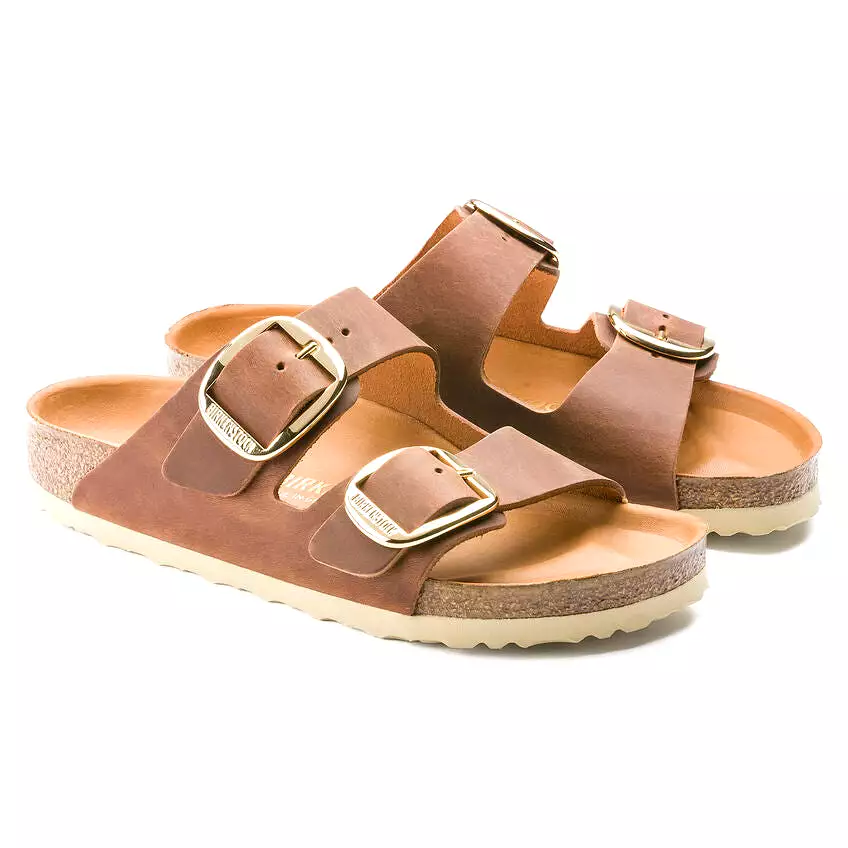 Birkenstock Women's Arizona Big Buckle Oiled Leather (Cognac)