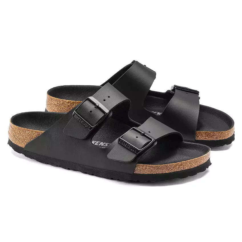 Birkenstock Women's Arizona Birko-Flor (Black - Wide Fit)