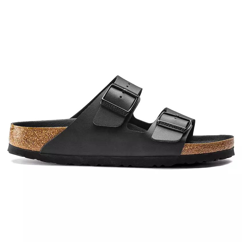 Birkenstock Women's Arizona Birko-Flor (Black - Wide Fit)