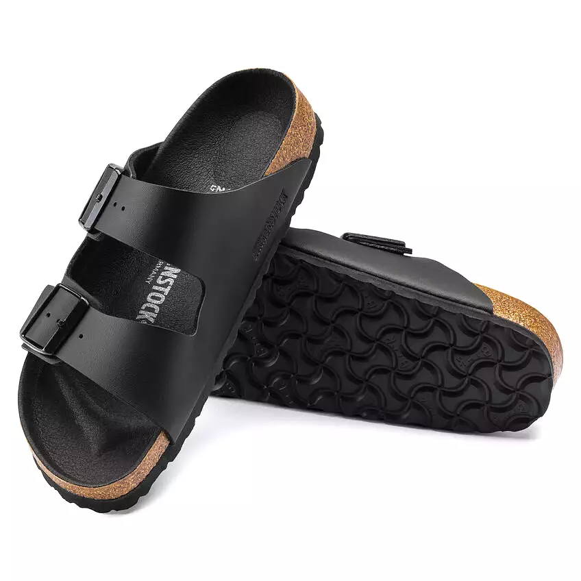 Birkenstock Women's Arizona Birko-Flor (Black - Wide Fit)