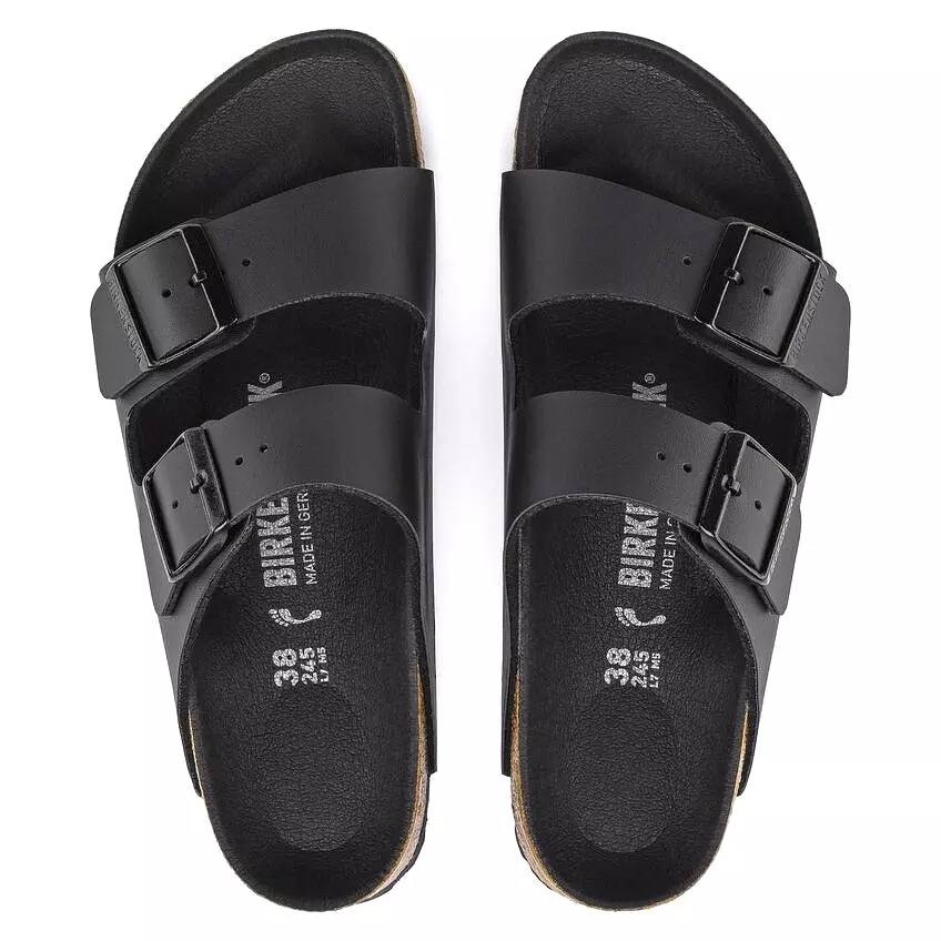 Birkenstock Women's Arizona - Black Birko-Flor/Black Footbed