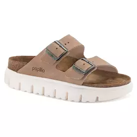 Birkenstock Women's Arizona Chunky Suede Leather (Warm Sand - Narrow Fit)