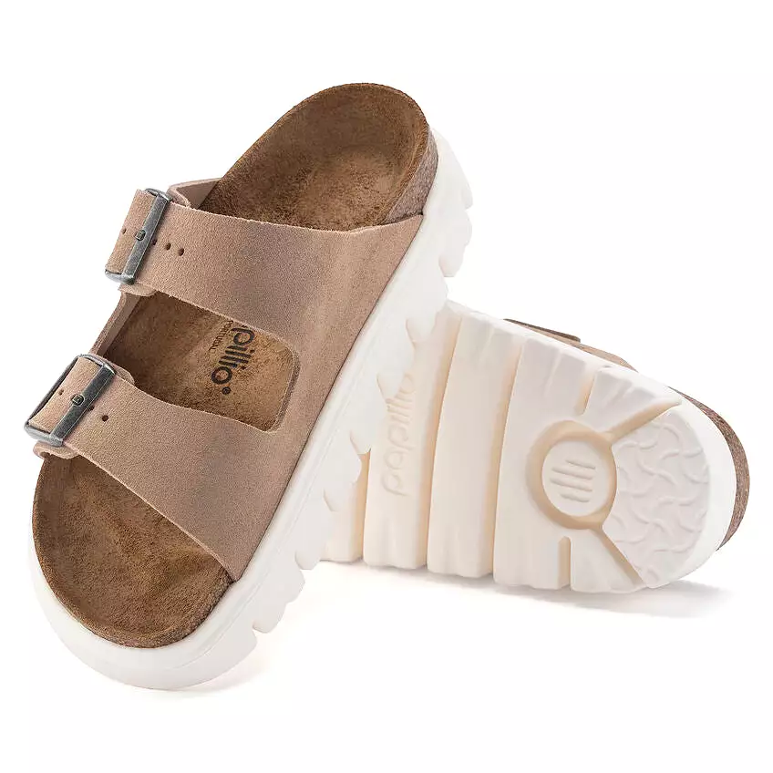 Birkenstock Women's Arizona Chunky Suede Leather (Warm Sand - Narrow Fit)