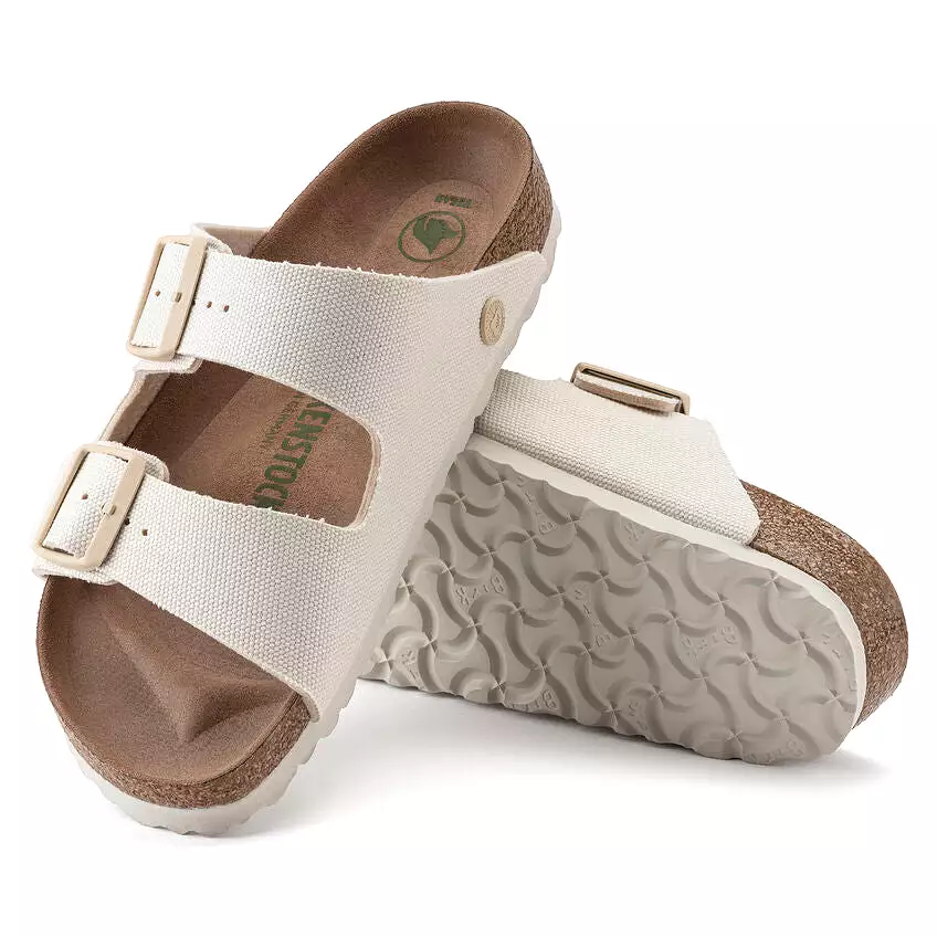 Birkenstock Women's Arizona Vegan Women Textile (Eggshell - Regular Fit)