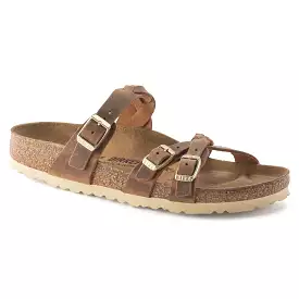 BIRKENSTOCK Women's Franca Oiled Leather (Cognac - Wide Fit)