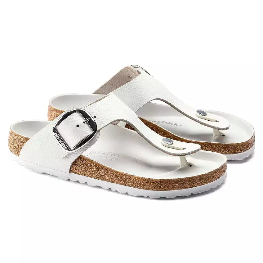 Birkenstock Women's Gizeh Big Buckle Leather (White)