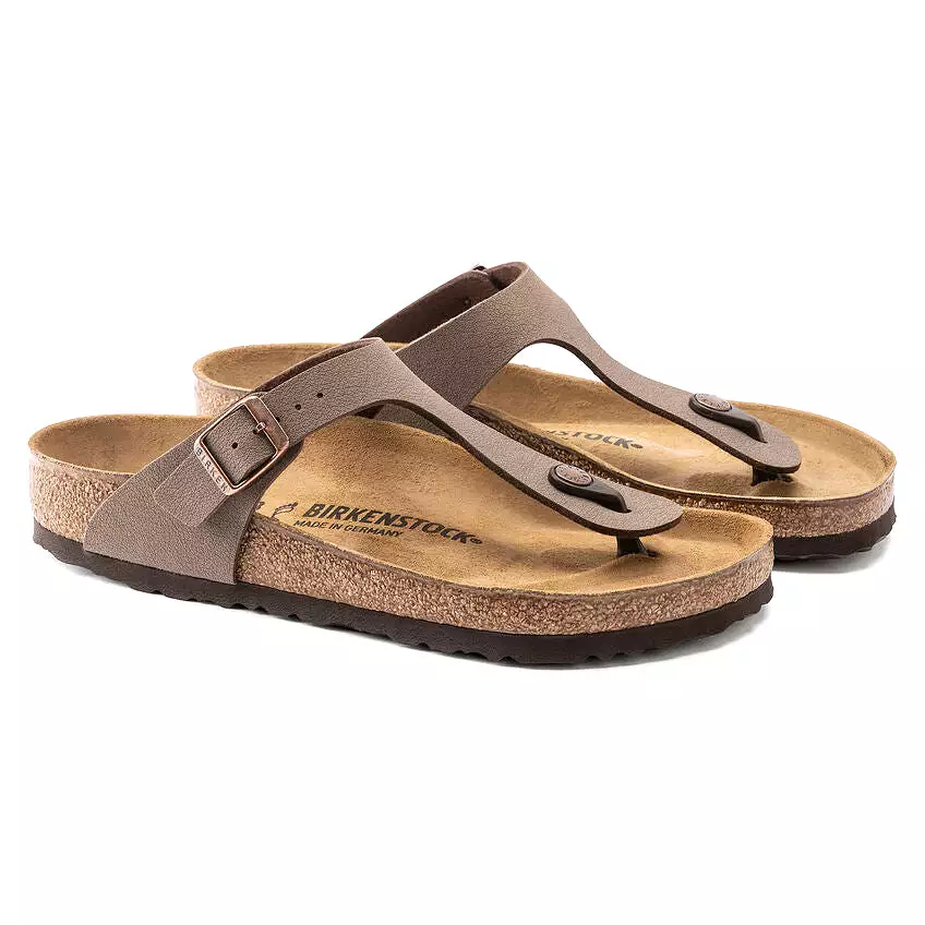 Birkenstock Women's Gizeh Birkibuc (Mocha - Regular fit)