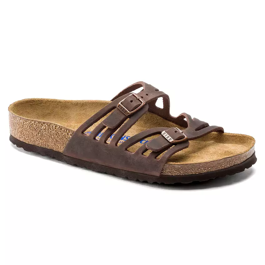 Birkenstock Women's Granada Soft Footbed Oiled Leather (Habana - Regular fit)