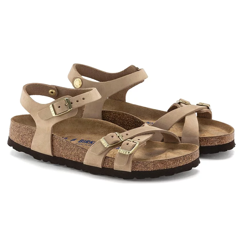 Birkenstock Women's Kumba Soft Footbed - Sandcastle Nubuck