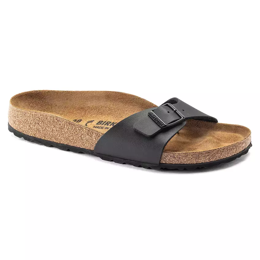 Birkenstock Women's Madrid Birko-Flor (Black - Narrow Fit)