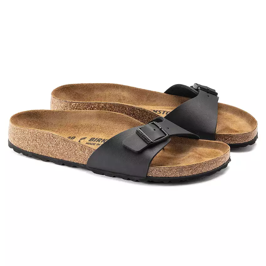 Birkenstock Women's Madrid Birko-Flor (Black - Narrow Fit)