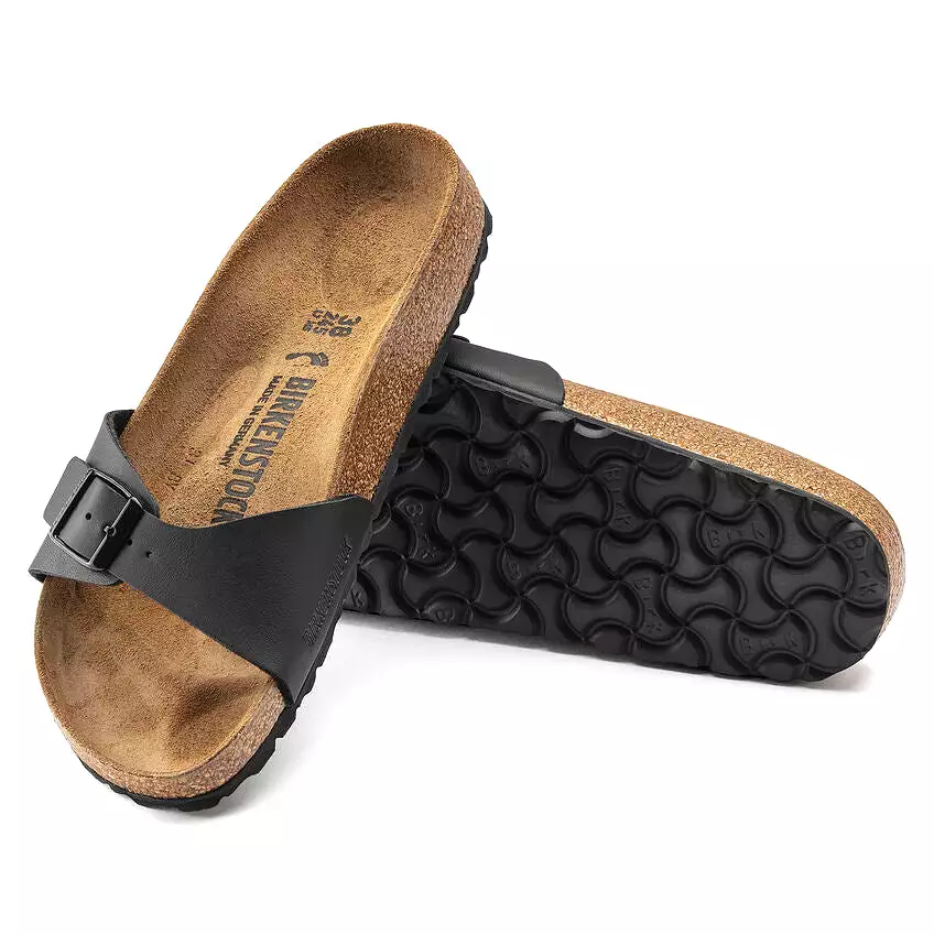 Birkenstock Women's Madrid Birko-Flor (Black - Narrow Fit)