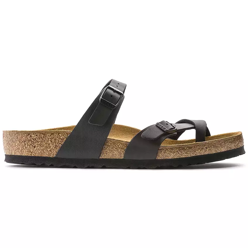 Birkenstock Women's Mayari Birko-Flor (Black - Wide Fit)