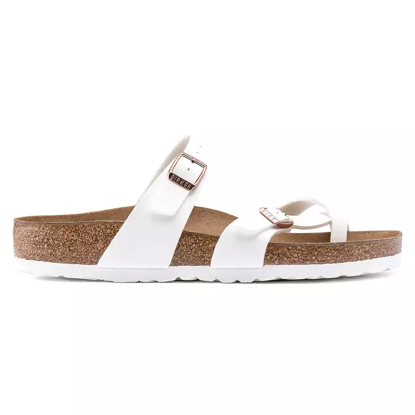 Birkenstock Women's Mayari Birko-Flor (White - Regular Fit)