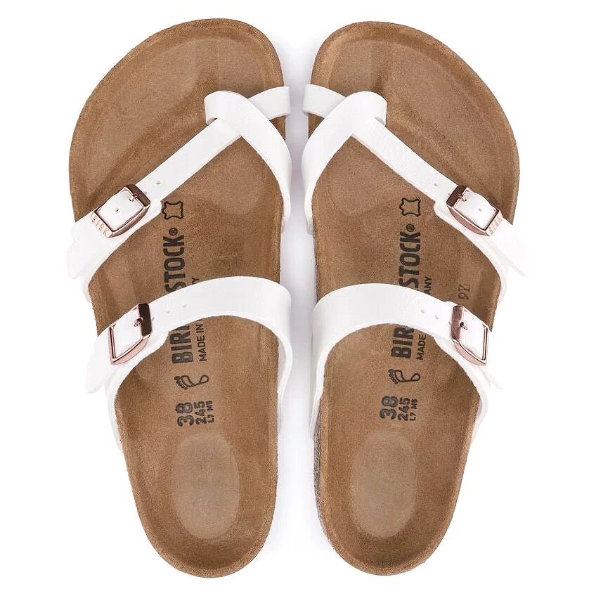 Birkenstock Women's Mayari - White Birko-Flor/Copper