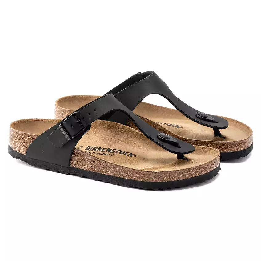 Birkentstock Women's Gizeh Birko-Flor (Black - Wide Fit)