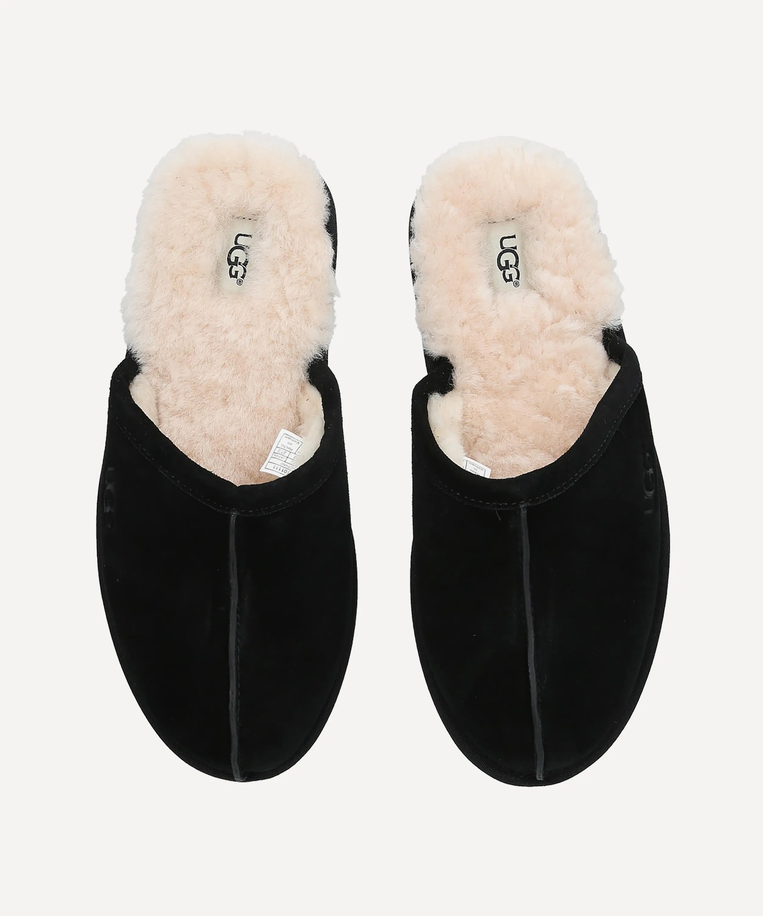 Black Scuff Slippers