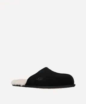 Black Scuff Slippers