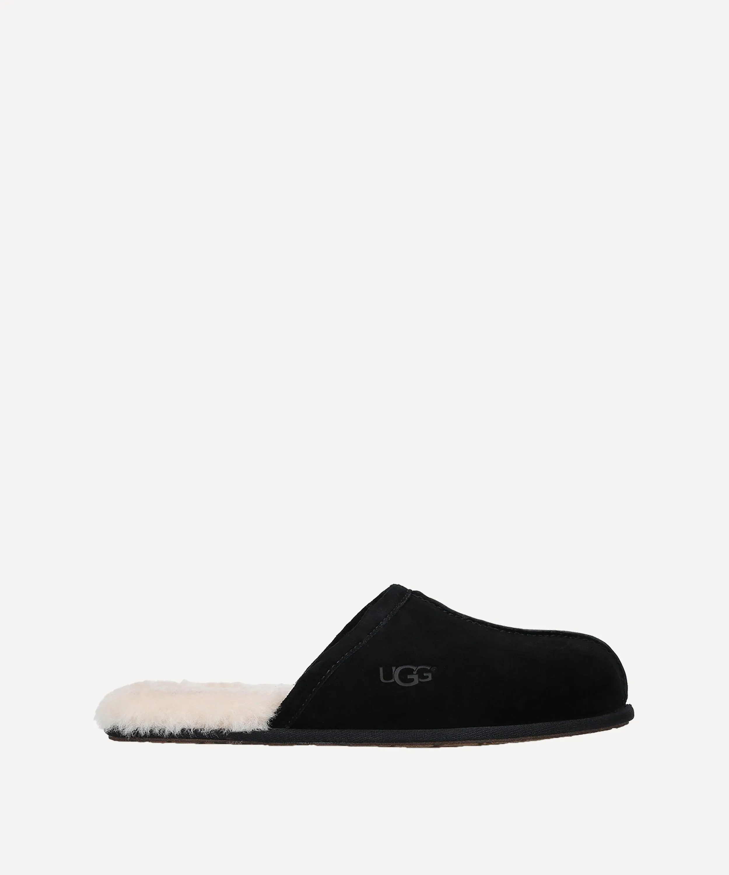 Black Scuff Slippers