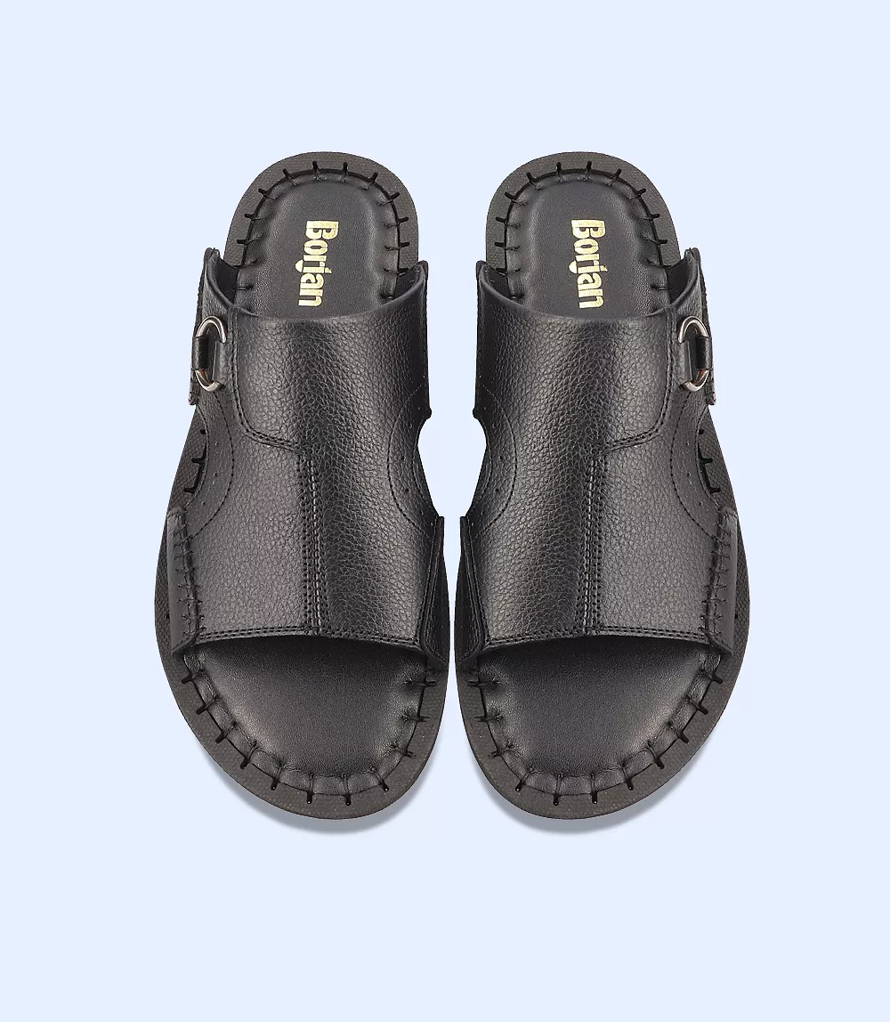 BM4683-BLACK-Men Slipper