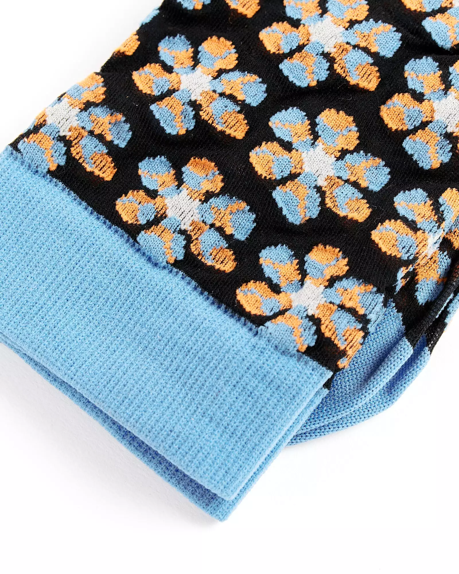 Boxing Flower Socks in Transparent Blue Box