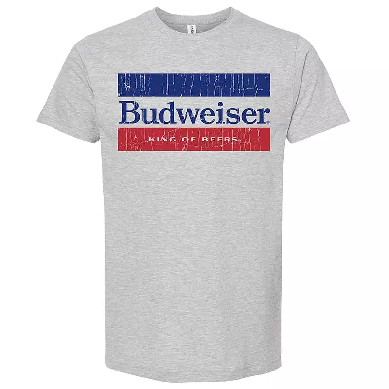 Budweiser Double Stripe Short Sleeve T-Shirt