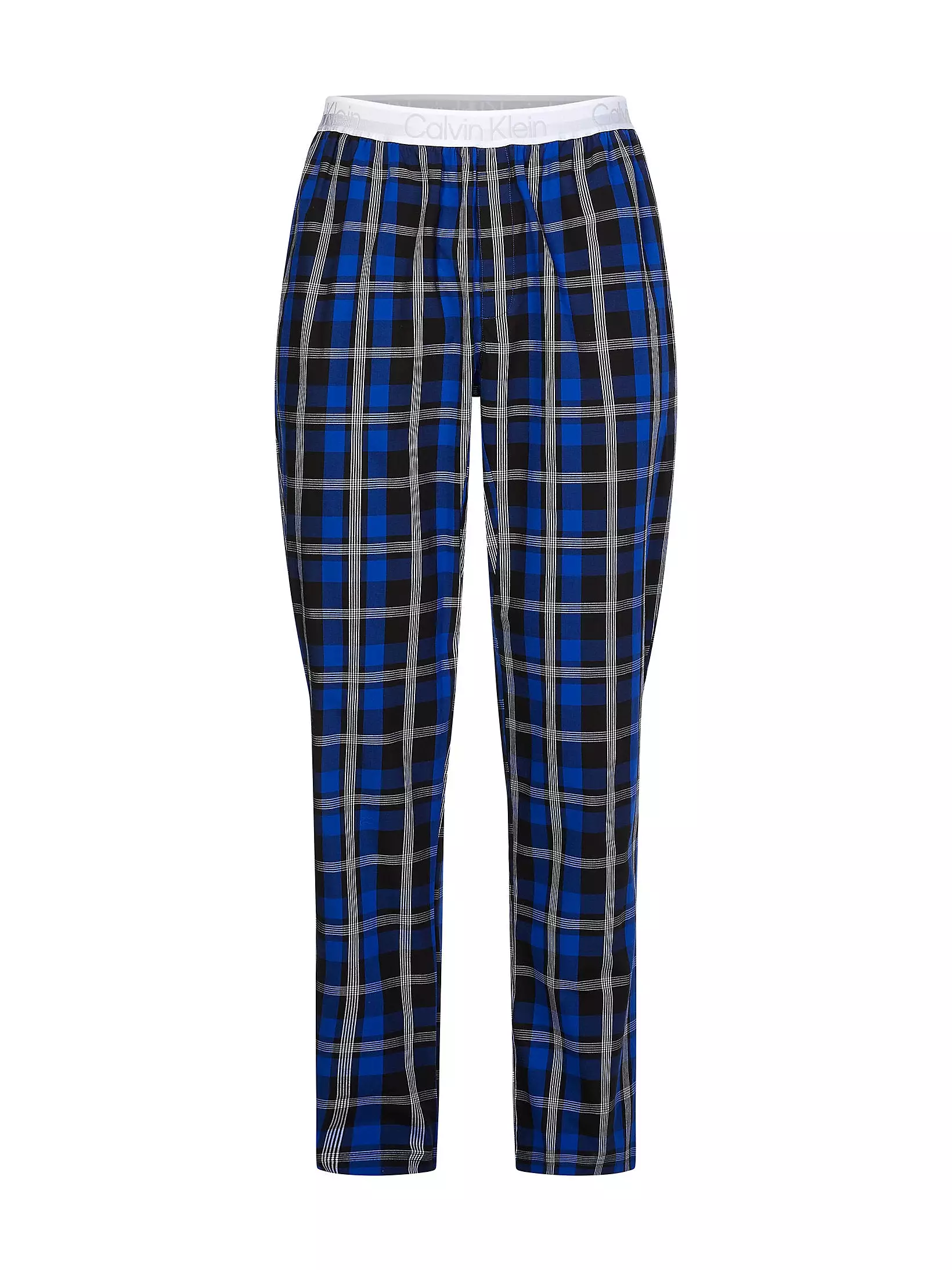 Calvin Klein Mens PJ/ Pyjama Set - L/S Top & Plaid Bottoms