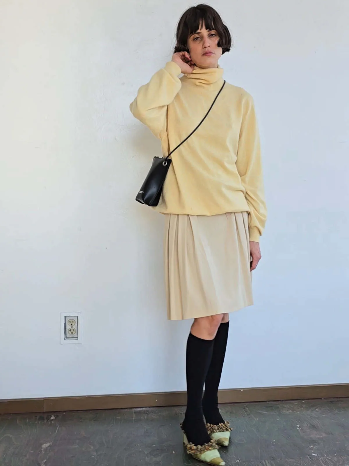 Cashmere Turtleneck - Lemon Cream