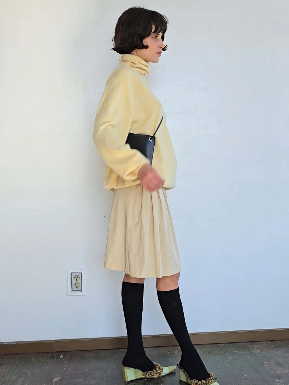 Cashmere Turtleneck - Lemon Cream