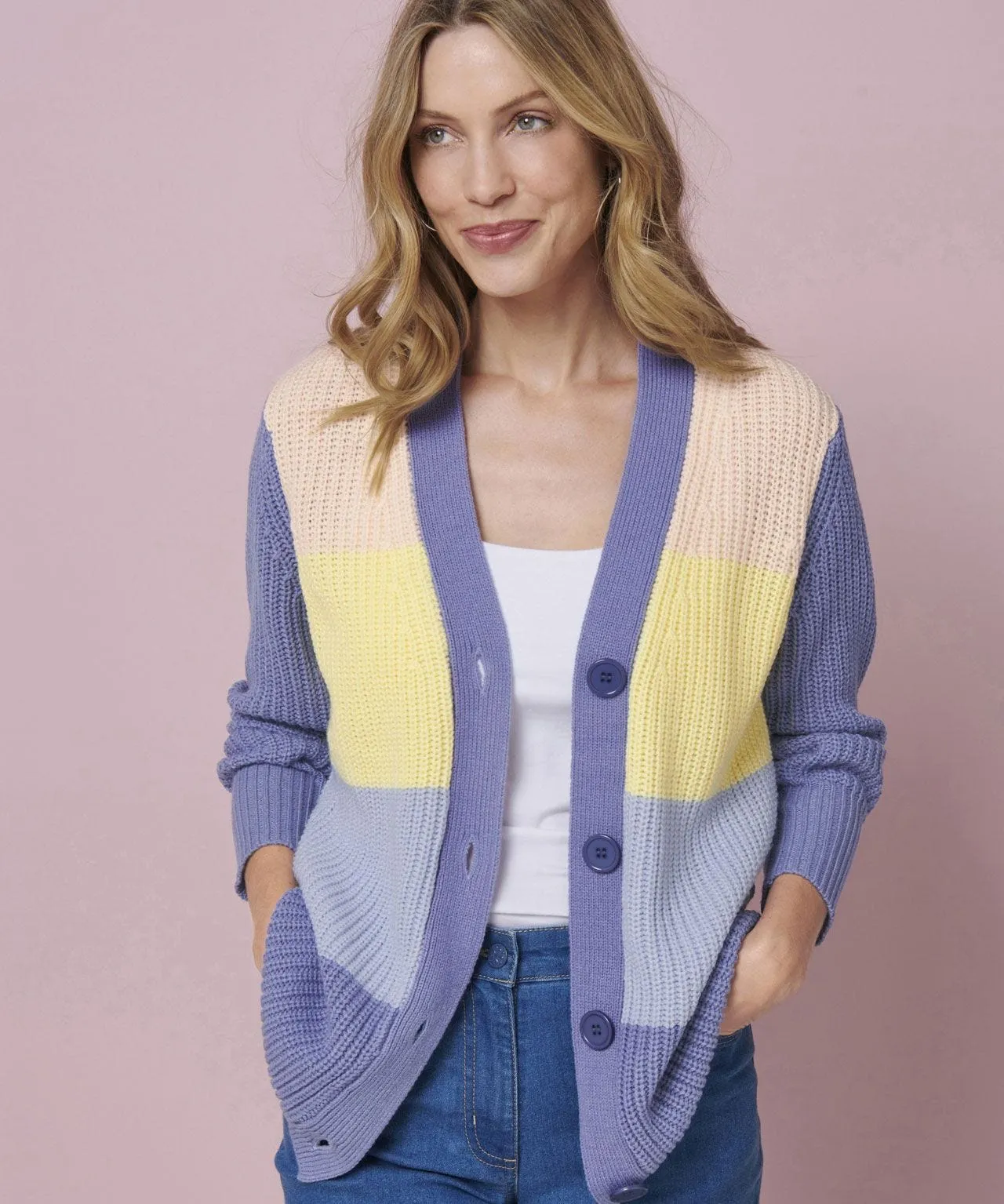 Colourblock Cardigan