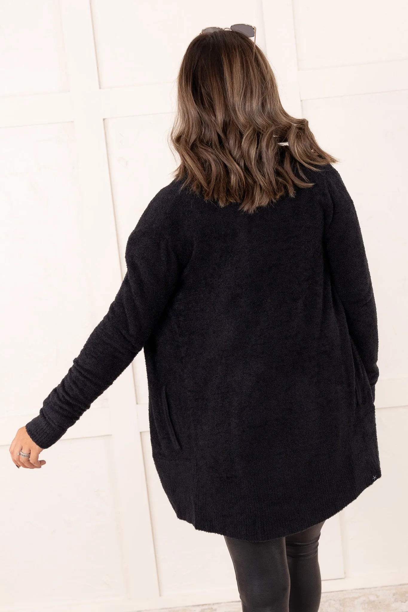 Cozychic Lite Circle Cardigan - Black | Barefoot Dreams