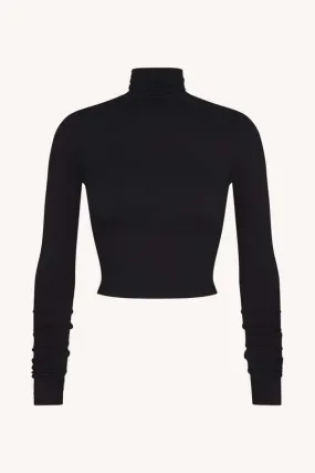 Cropped Fitted Turtleneck