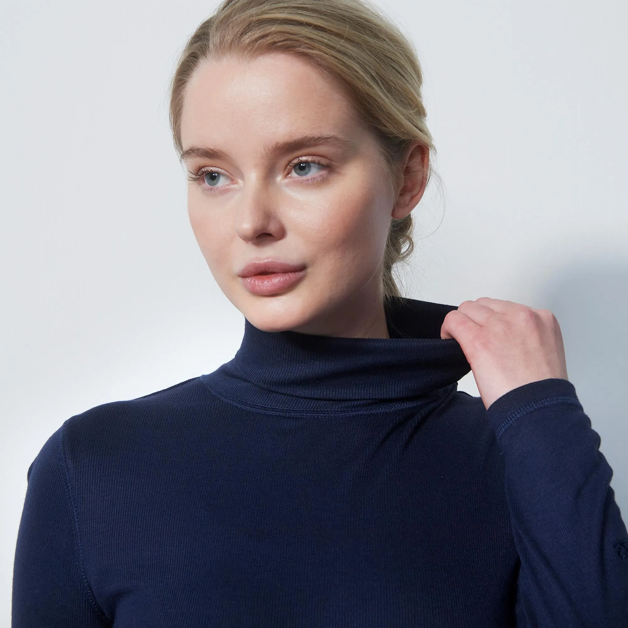 Daily Sports Ancona Ladies Golf Roll Neck Navy